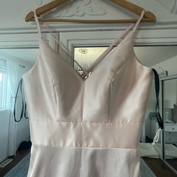 NWOT Sorella Vita MODERN SATIN BRIDESMAID DRESS
Style 9168 (Light Pink) - Picture 5 of 7